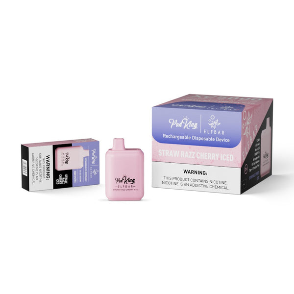 Elf Bar Pod King Straw Razz Cherry 5 5000 Puff HABITS
