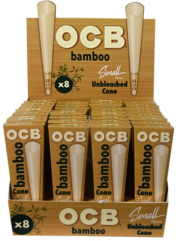 OCB Bamboo 78mm 8pk Cones