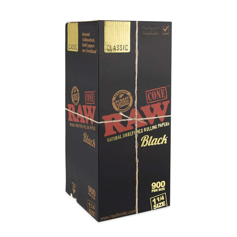 Raw Black 1/4 75ct Cones