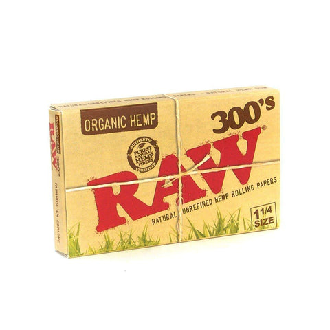 Raw 300's 1 1/4 Organic Hemp Paper