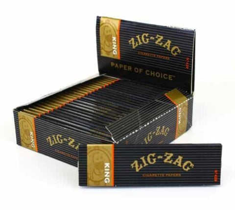 Zig Zag Black King Size Paper