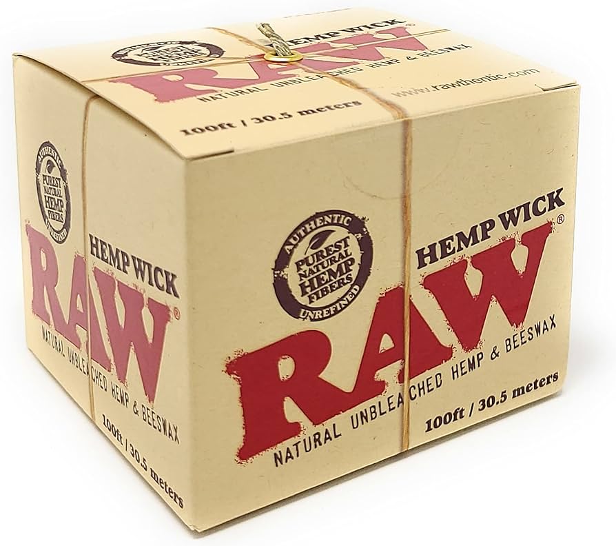 Raw Hemp Wick 100ft