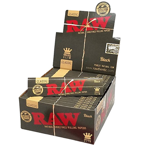 Raw Black Classic Kingsize Slim Paper