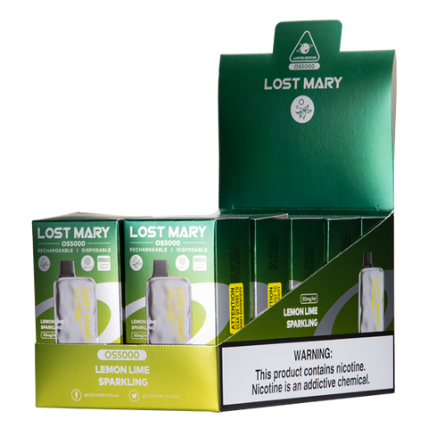 Lost Mary OS5000 Lemon Lime Sparkling 5% 5000 Puff