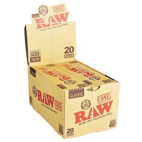 Raw 70/30 20pk Cones
