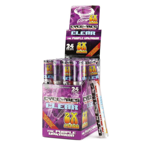 Cyclone Clear Purple Unknown Paper