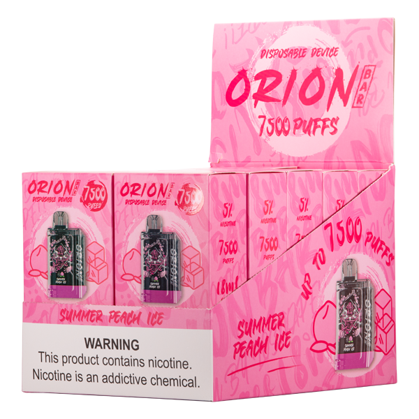 Orion bar Summer Peach Ice 5% 7500 Puff