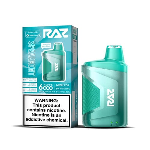 Raz Spearmint 5% 6000 Puff HABITS Raz Spearmint 5% 6000 Puff HABITS