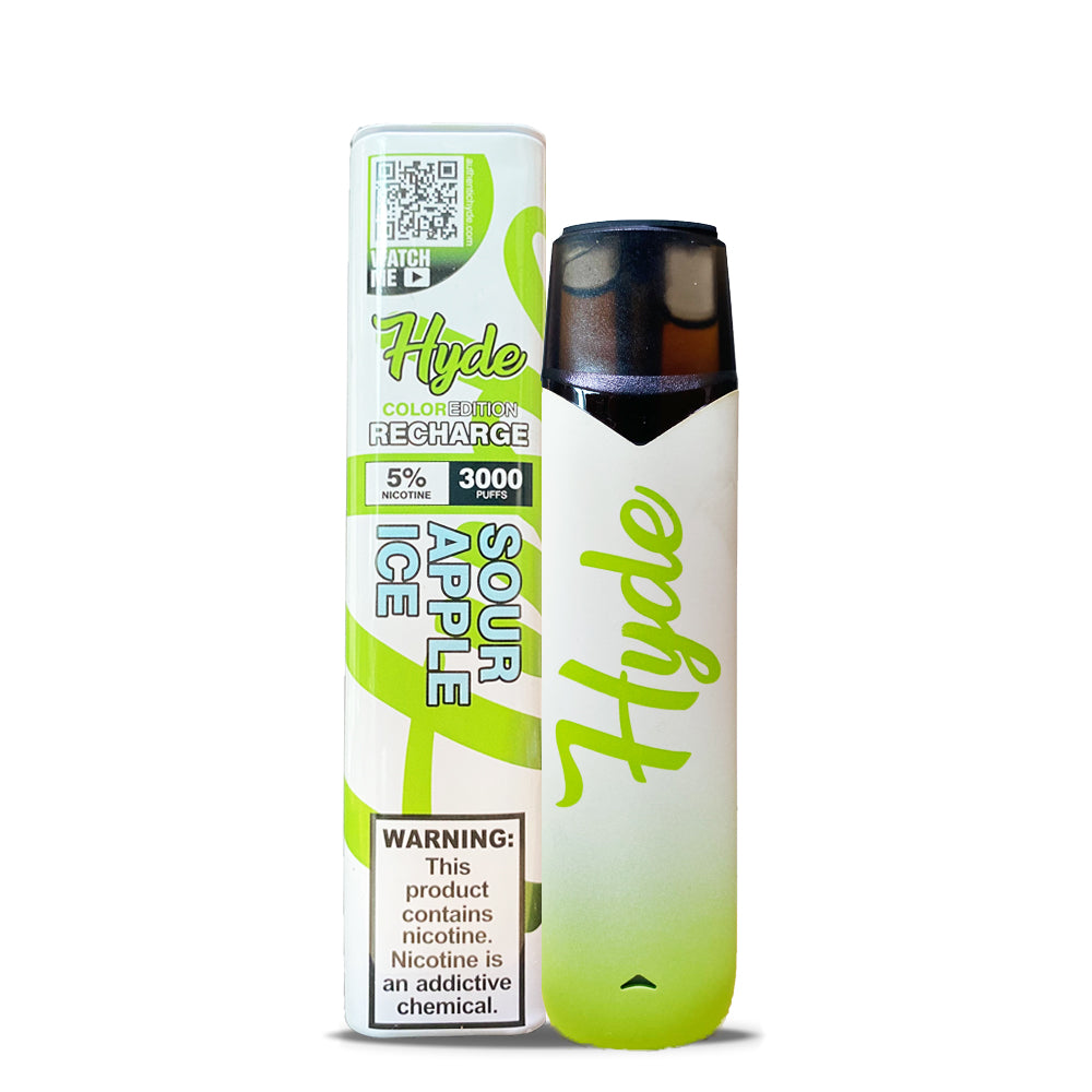 Hyde Color Recharge Sour Apple Ice 5% 3000 Puff HABITS Hyde Color Recharge Sour Apple Ice 5% 3000 Puff HABITS